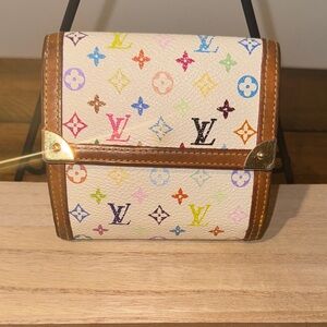 Louis Vuitton x Takashi Murakami Porte Minnie Trifold Wallet-Multicolor